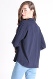 Satin Button-Down Shirt