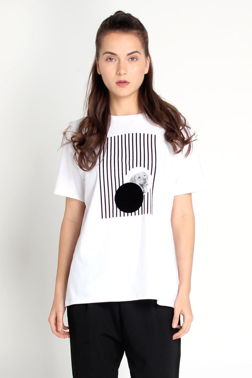 Relaxed Fit Tee With Graphic Print