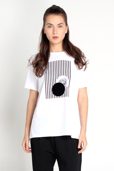 Relaxed Fit Tee With Graphic Print
