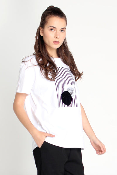 Relaxed Fit Tee With Graphic Print