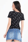 Boxy Tee With All-Over Print