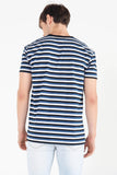 Striped Relaxed Fit Tee With Embroidery