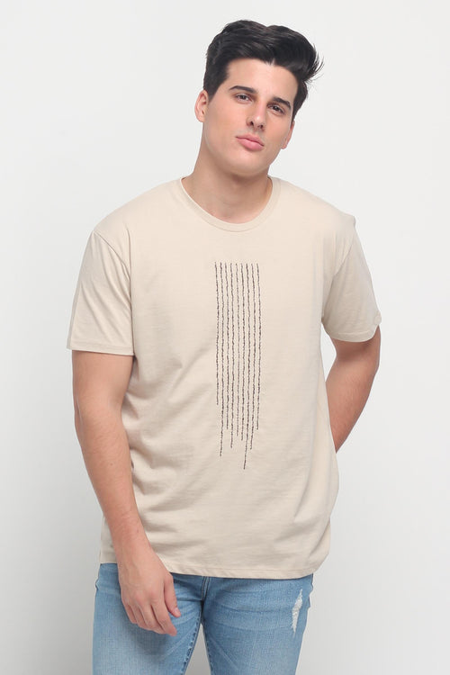 Relaxed Fit Tee With Embroidery