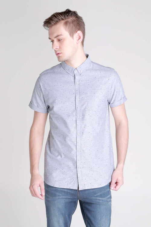 Oxford Shirt With All-Over Print
