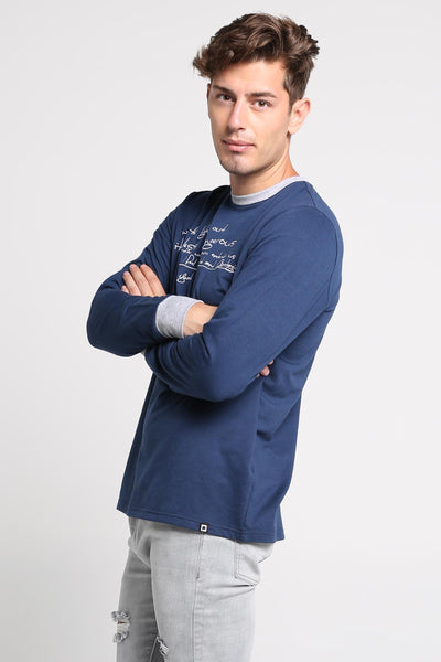 Relaxed Fit Pullover With Embroidery