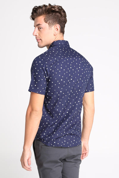Oxford Shirt With All-Over Print