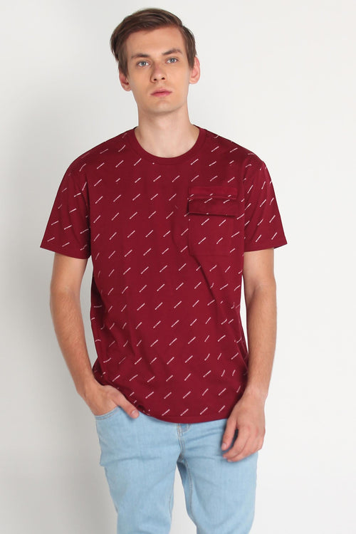Relaxed Fit Tee With Pocket Detail