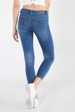 Mid Rise Jeans In Medium Wash