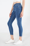 Mid Rise Jeans In Medium Wash