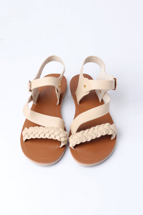 Braided Synthetic Leather Sandals