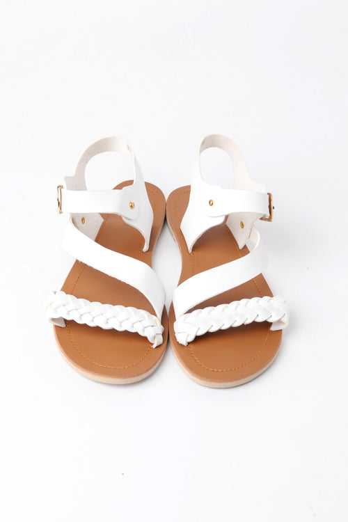 Braided Synthetic Leather Sandals