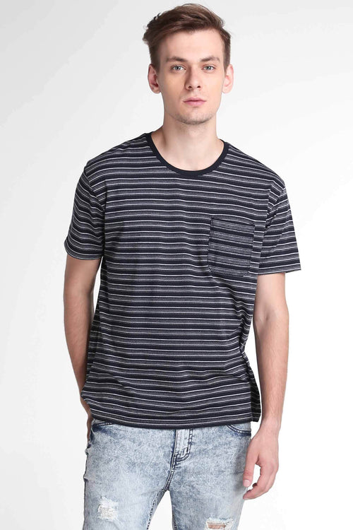 Relaxed Fit Tee With Pocket Detail