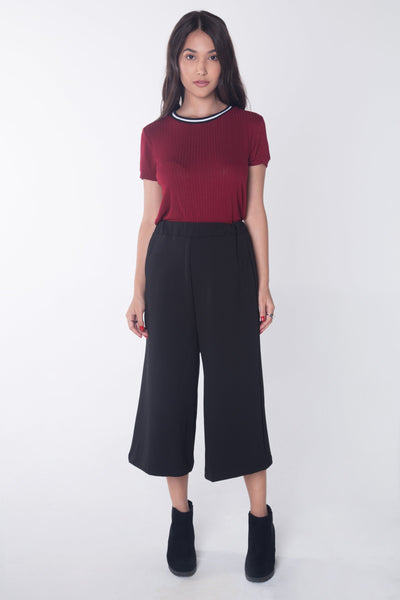 Semi Fit Tee With Tipping