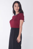 Semi Fit Tee With Tipping
