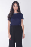 Semi Fit Tee With Tipping