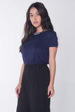 Semi Fit Tee With Tipping