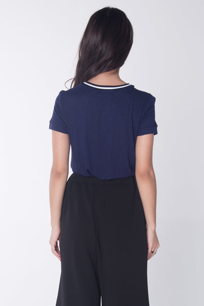 Semi Fit Tee With Tipping