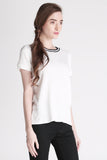  Relaxed Fit Ringer Tee in Rayon