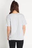 Boyfriend Fit Tee With Embroidery