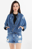 Denim Biker Jacket