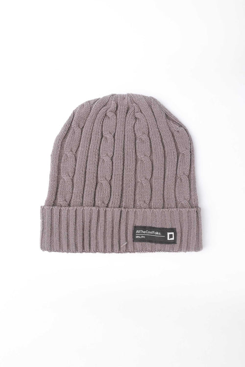 Textured Beanie With Patch