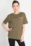 Boyfriend Fit Tee With Graphic Print