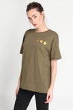 Boyfriend Fit Tee With Graphic Print
