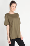 Boyfriend Fit Tee With Graphic Print