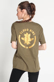 Boyfriend Fit Tee With Graphic Print