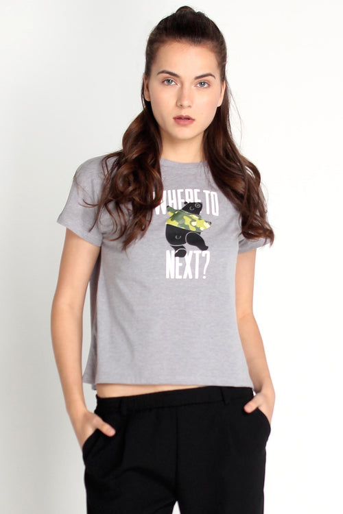 Tee With Graphic Print