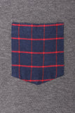 Semi Fit Tee With Pocket Detail