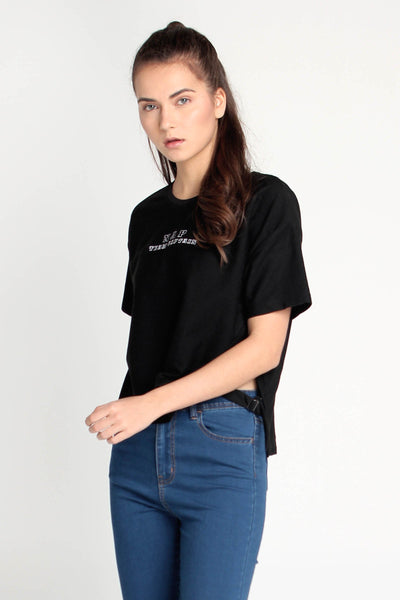 Relaxed Fit Tee With Embroidery