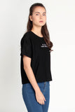 Relaxed Fit Tee With Embroidery
