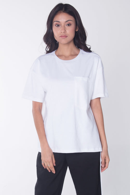 Relaxed Fit Tee With Pocket Detail