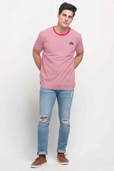 Relaxed Fit Tee With Patch And Pocket Detail