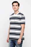 Relaxed Fit Tee With Color Blocking