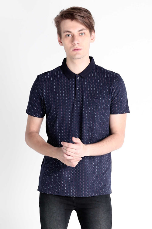 Polo Shirt With All-Over Print