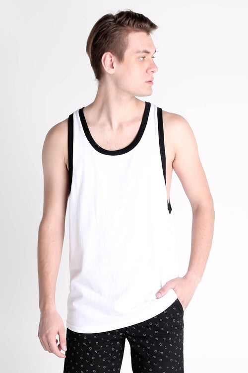 Regular Fit Tank Top With Contrast Trim