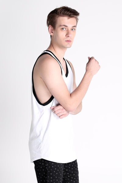 Regular Fit Tank Top With Contrast Trim