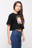 Oversized Tee With Graphic Print