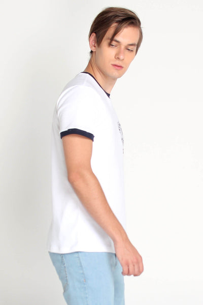 Semi Fit Tee With Graphic Print