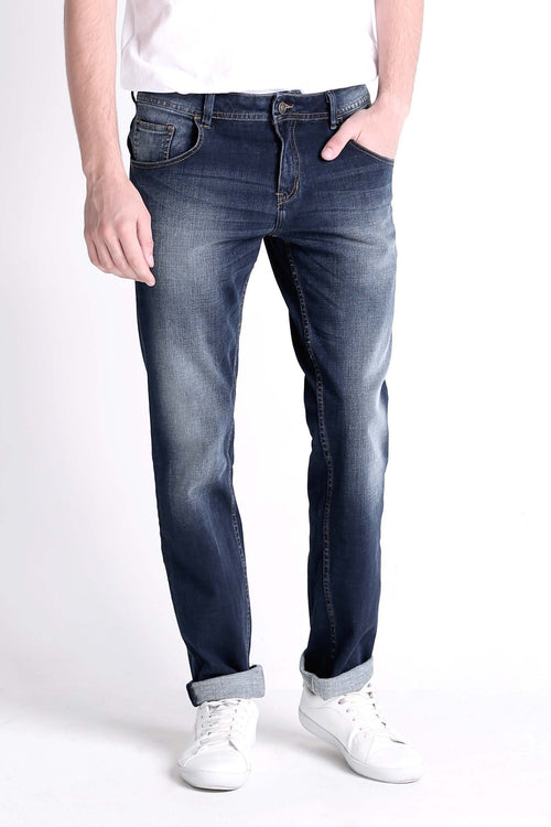 Slim Fit 5-Pocket Jeans With Zipper Fly
