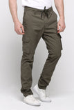 Carrot Fit Cargo Pants With Drawstring