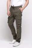Carrot Fit Cargo Pants With Drawstring