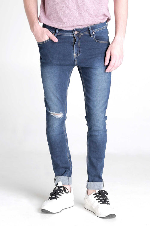 Skinny Fit Ripped Jeans