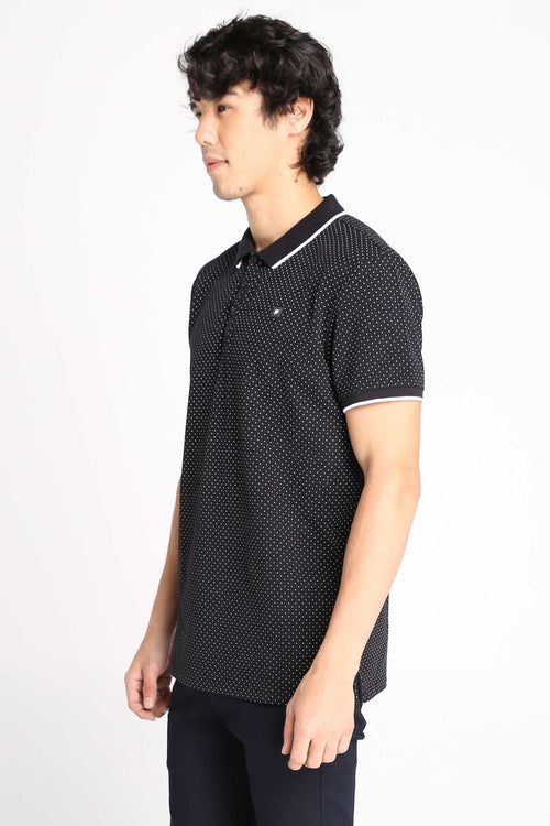 Polo Shirt With All-Over Print