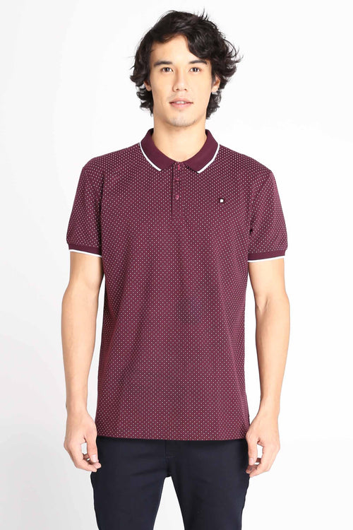 Polo Shirt With All-Over Print