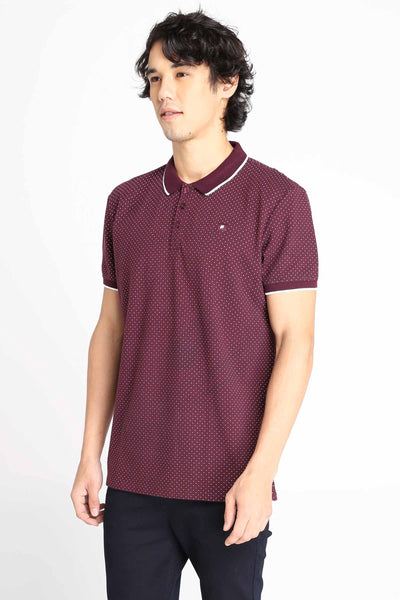 Polo Shirt With All-Over Print