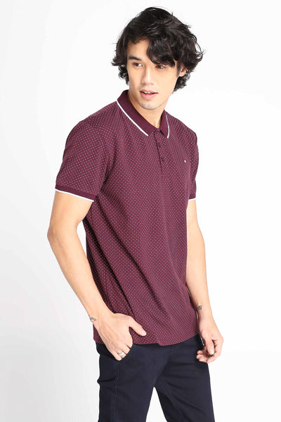 Polo Shirt With All-Over Print