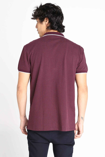 Polo Shirt With All-Over Print